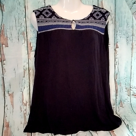 ECI Tops - 5 for$10 ECI Navy Blue Sleeveless Top Size XL